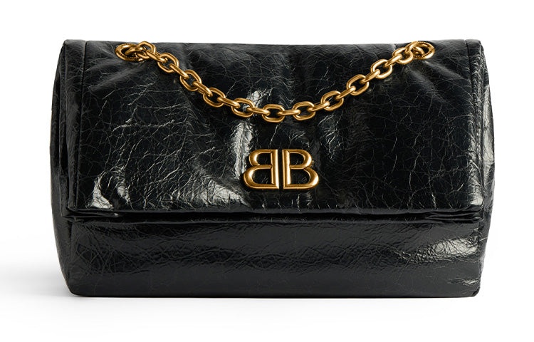 (WMNS) Balenciaga Monaco Small Chain Bag 'Black' 7659662AAR81000 - 2