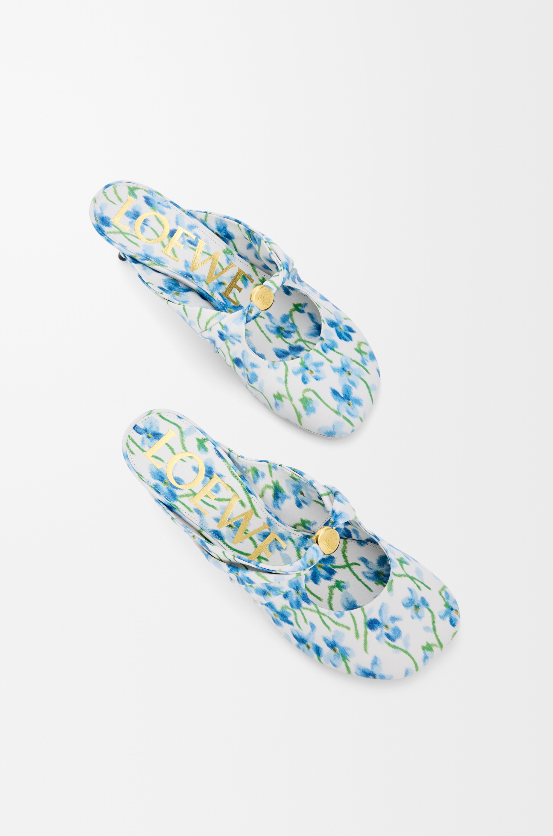 Pebble Soft mule in printed nappa lambskin - 4