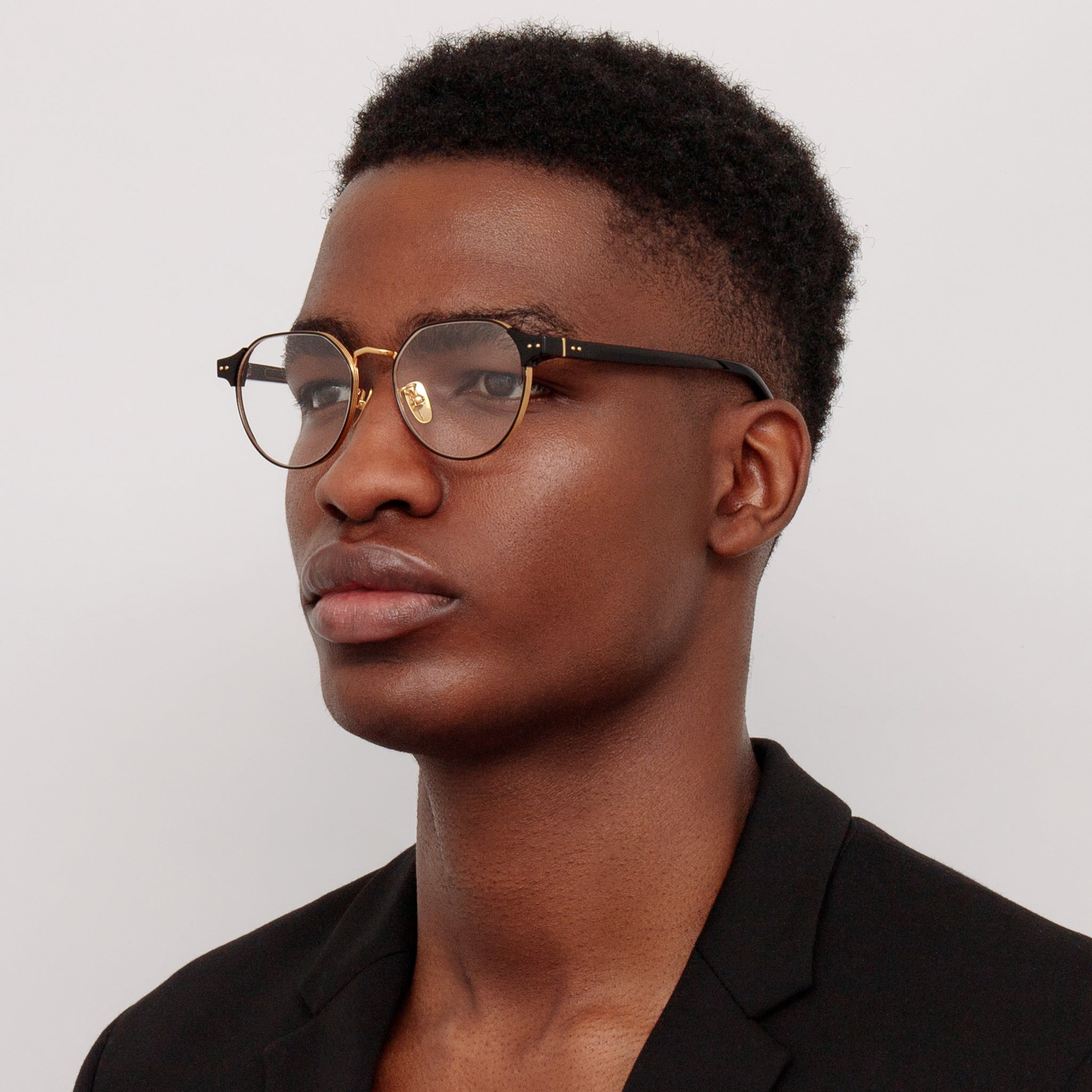 Jonathan Angular Optical Frame in Black - 5