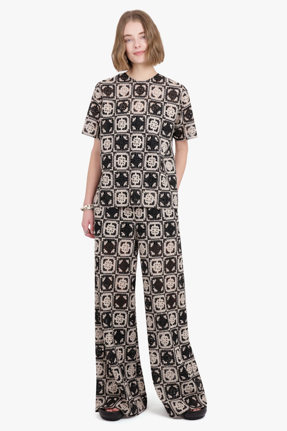 LACEY HOUSE T-SHIRT | MINI TILES MACRAME - 6
