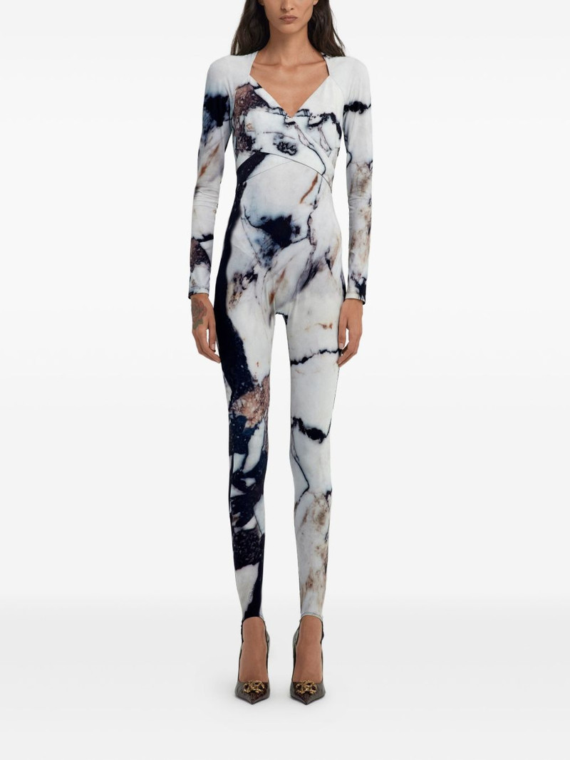 Roberto Cavalli marble-print jumpsuit outlook