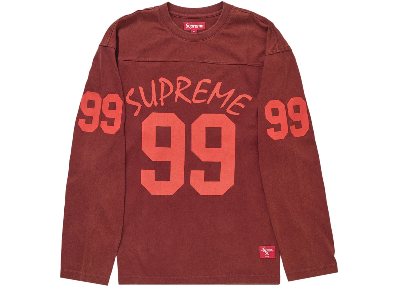 Supreme Supreme 99 L/S Football Top Maroon | REVERSIBLE