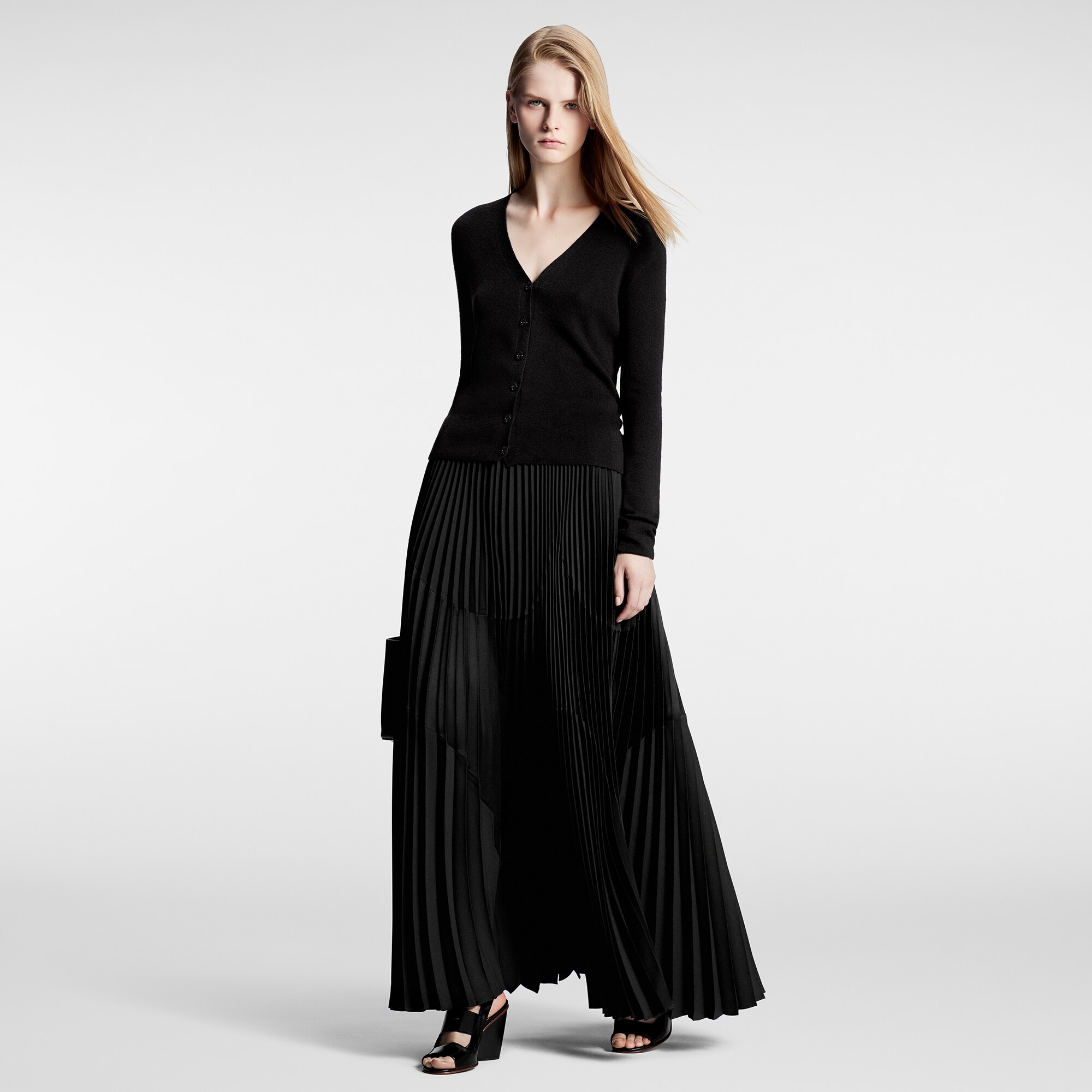 Abstract Insert Pleated Skirt - 4