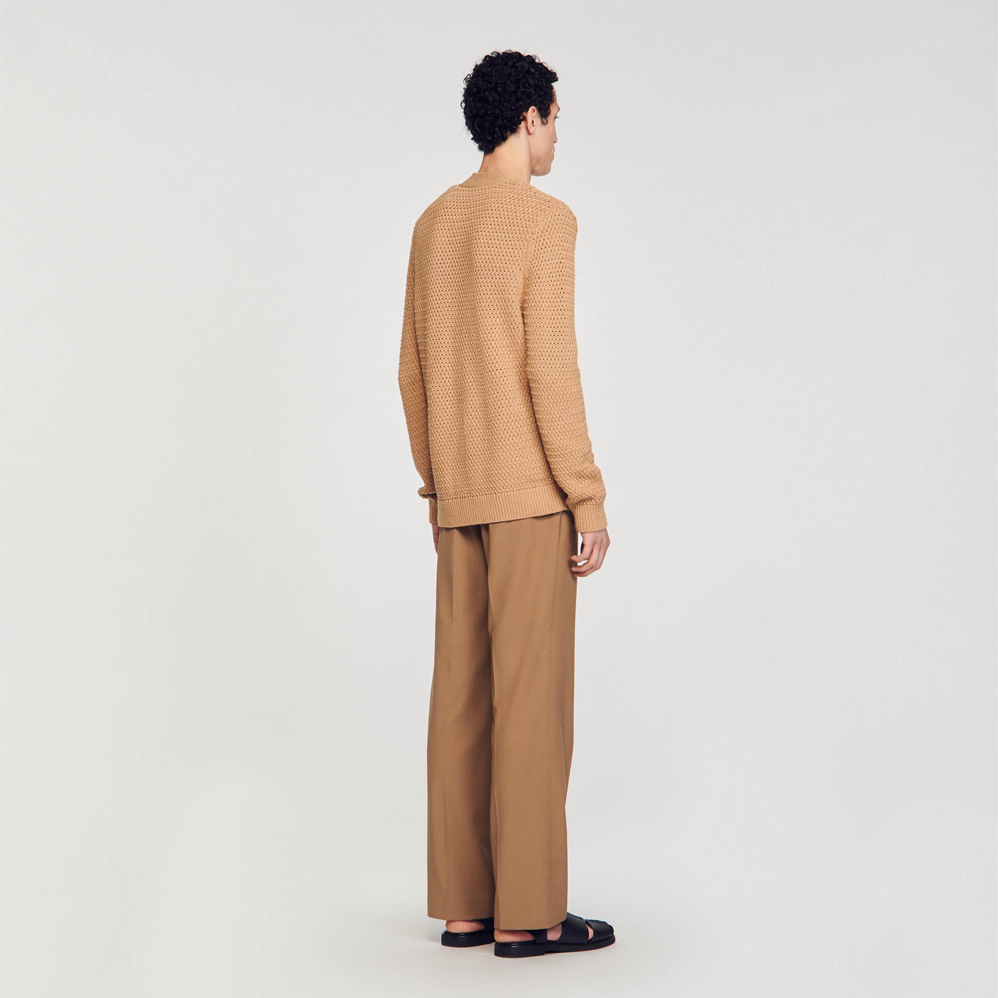 OPENWORK KNIT CARDIGAN - 6