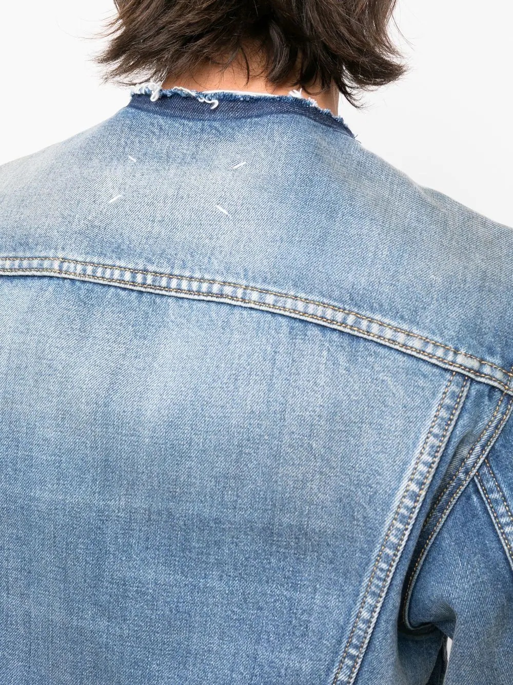 cropped denim jacket - 5