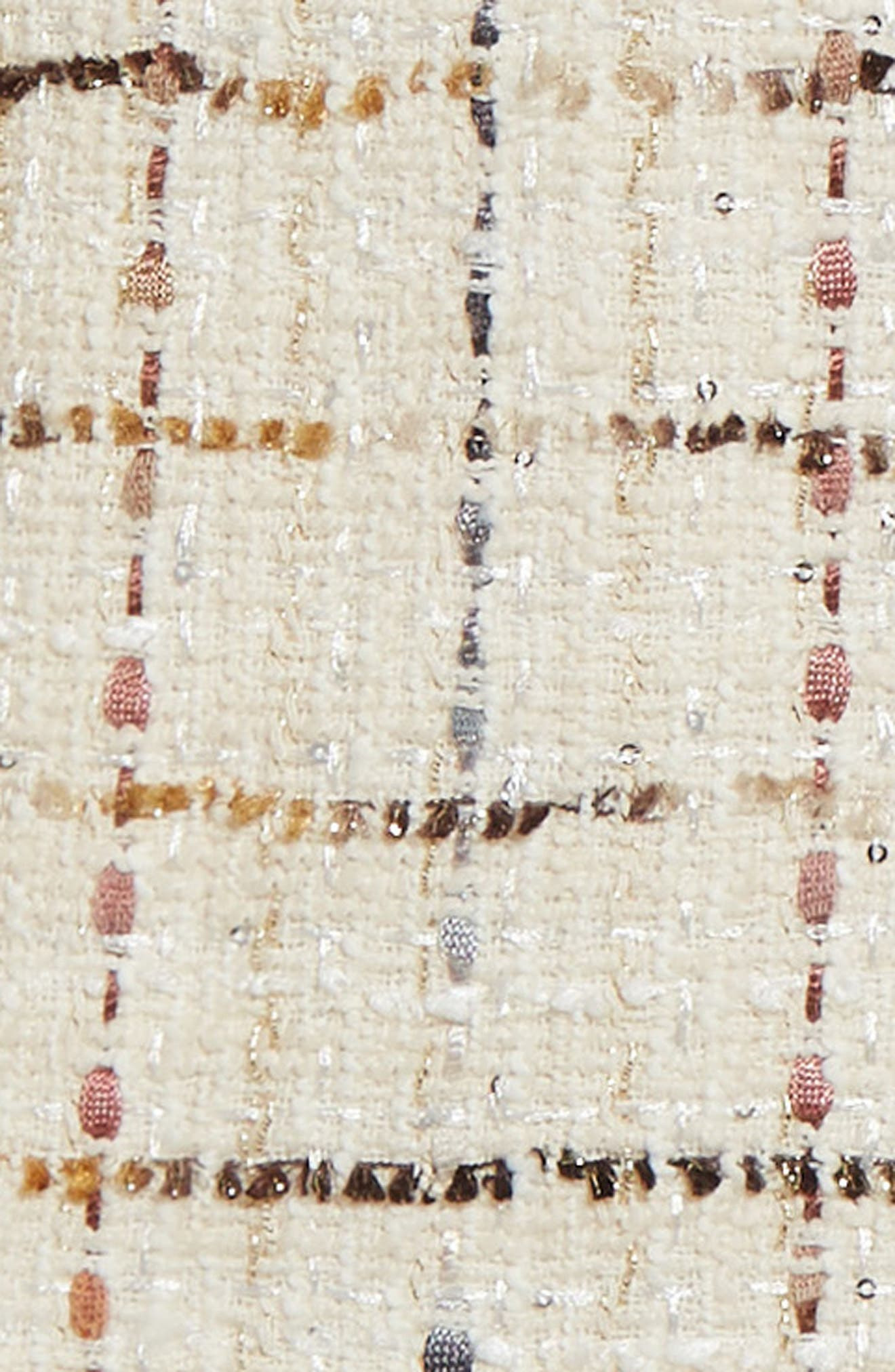 Veronica Beard Healy Check Tweed Dickey Jacket in Ecru Multi at Nordstrom - 8