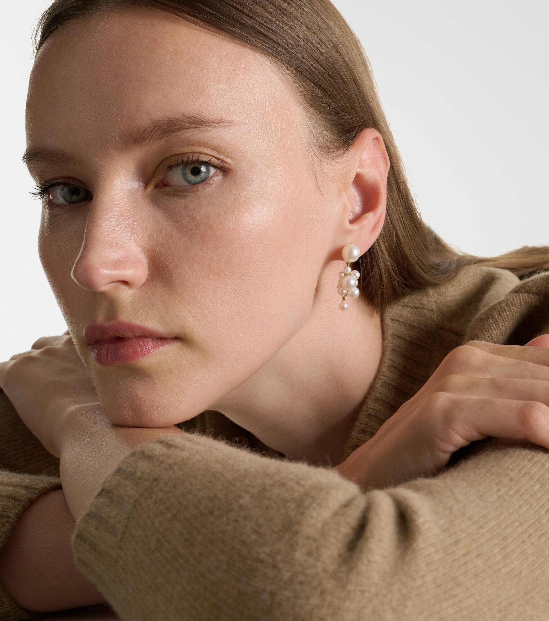 Botticelli 14kt gold earrings with pearls - 2
