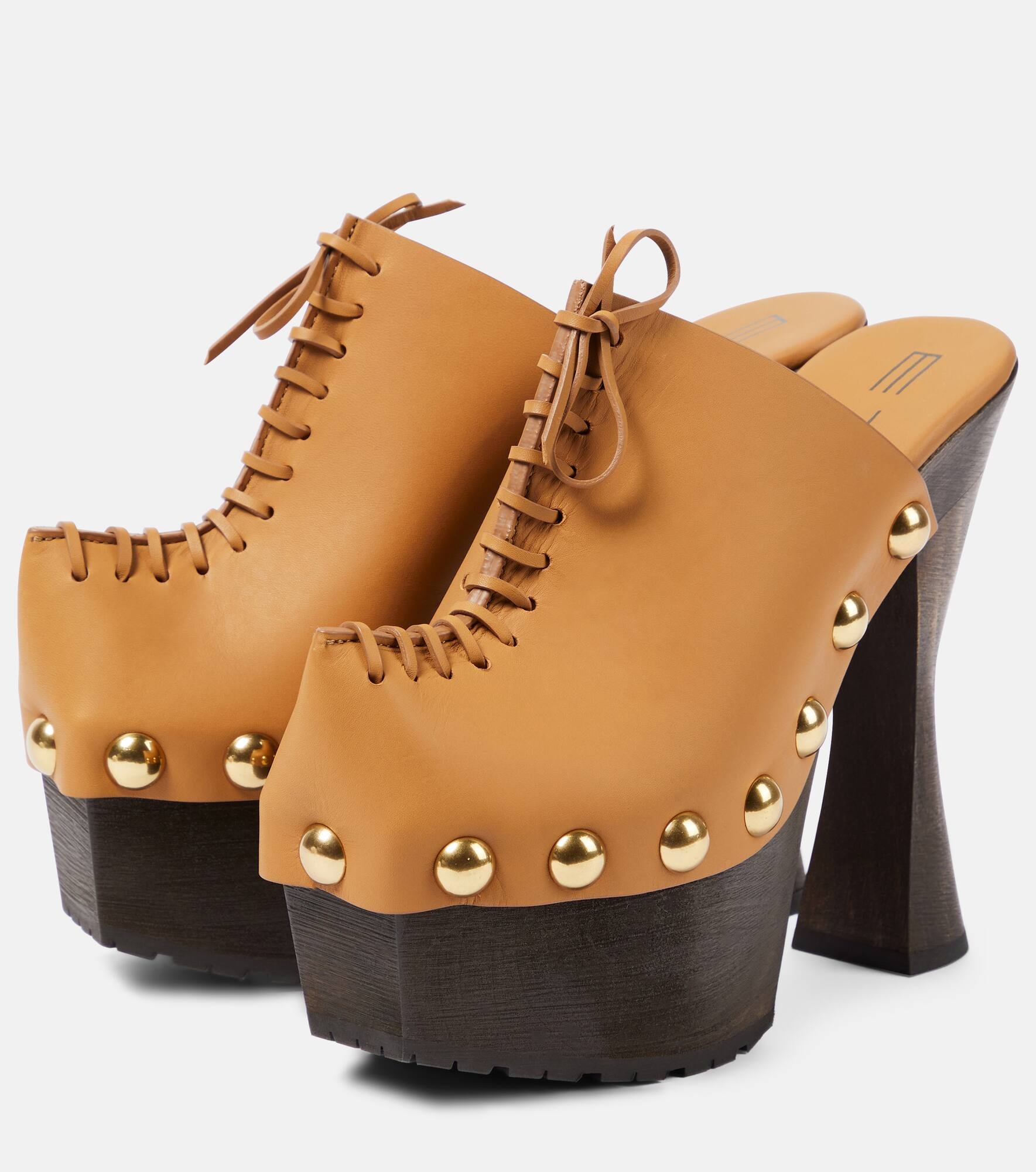 Plateau 90 leather pumps - 5