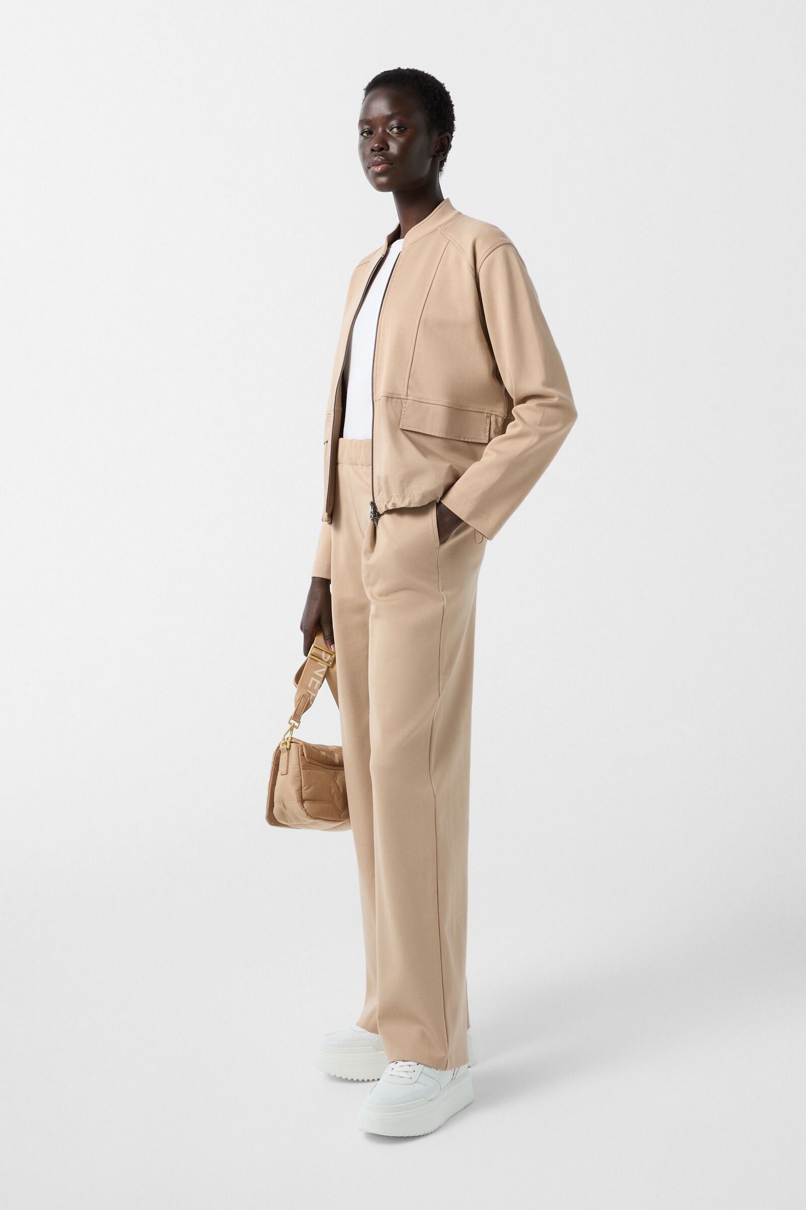 Shoulder bag Wallis Tessuto Bar in Beige - 7