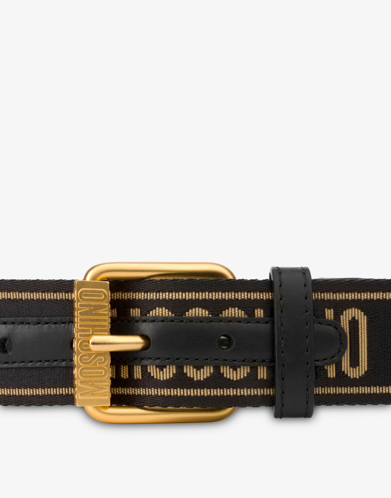 Moschino JACQUARD LOGO BELT outlook