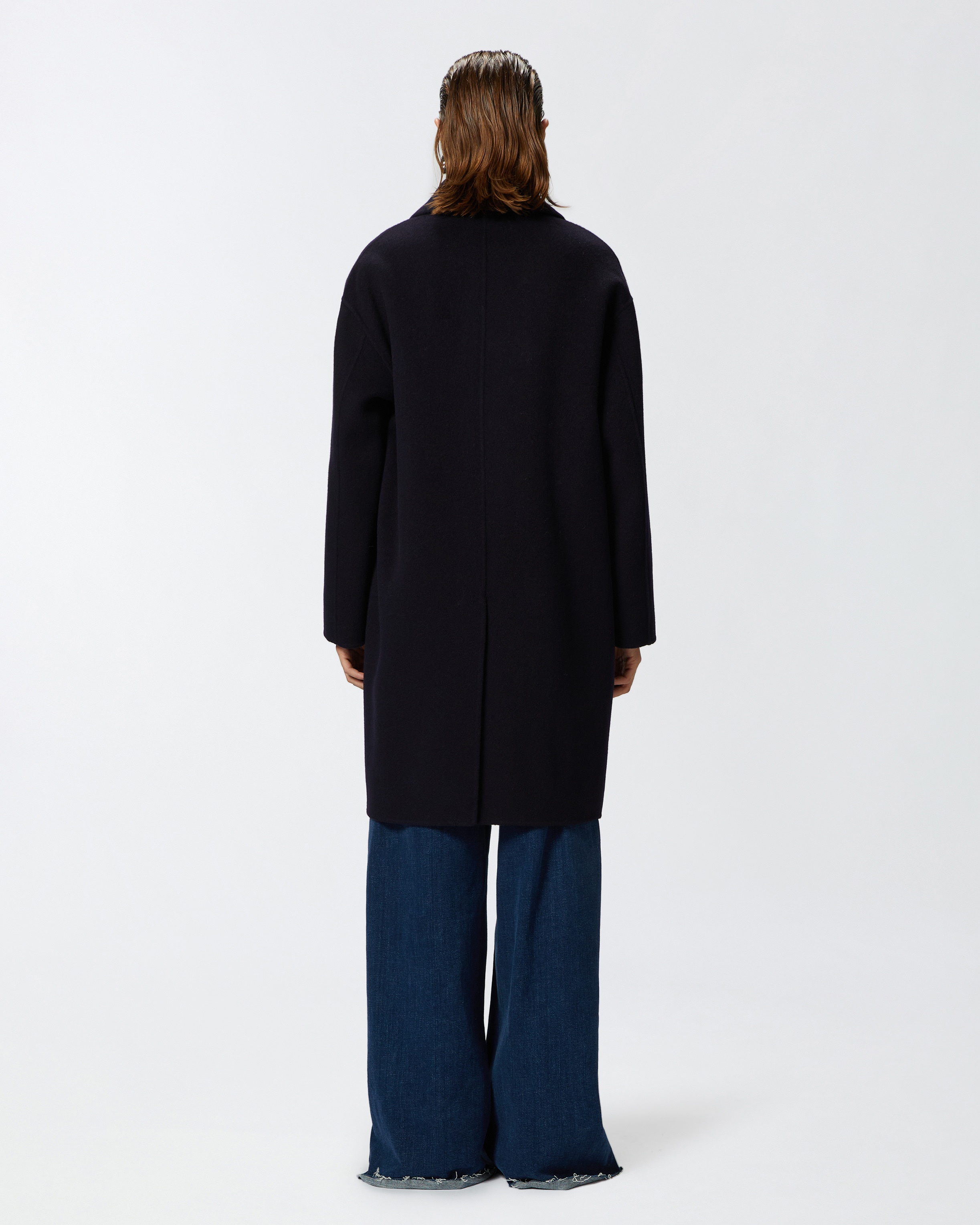 CLASSIC SINGLE-BREASTED CLOTH COAT - 4