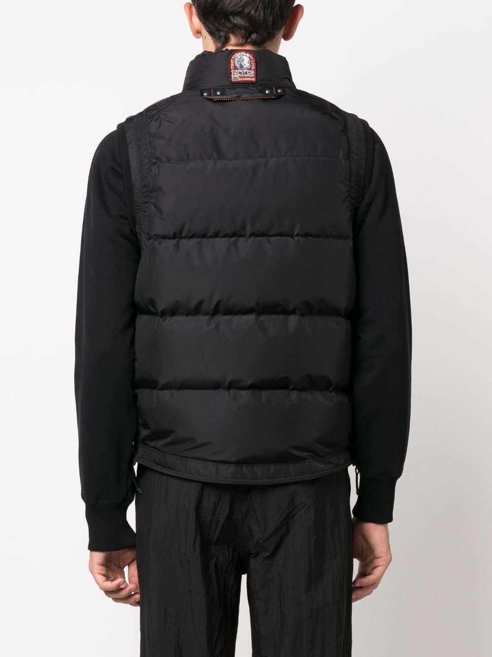 logo-patch padded gilet - 4