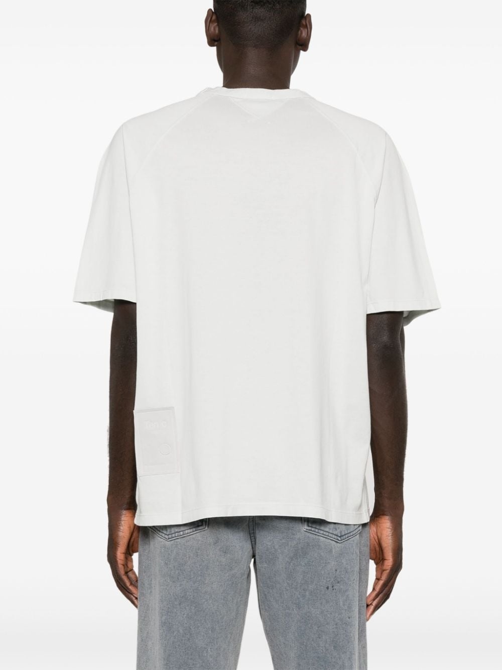 logo-patch cotton T-shirt - 4