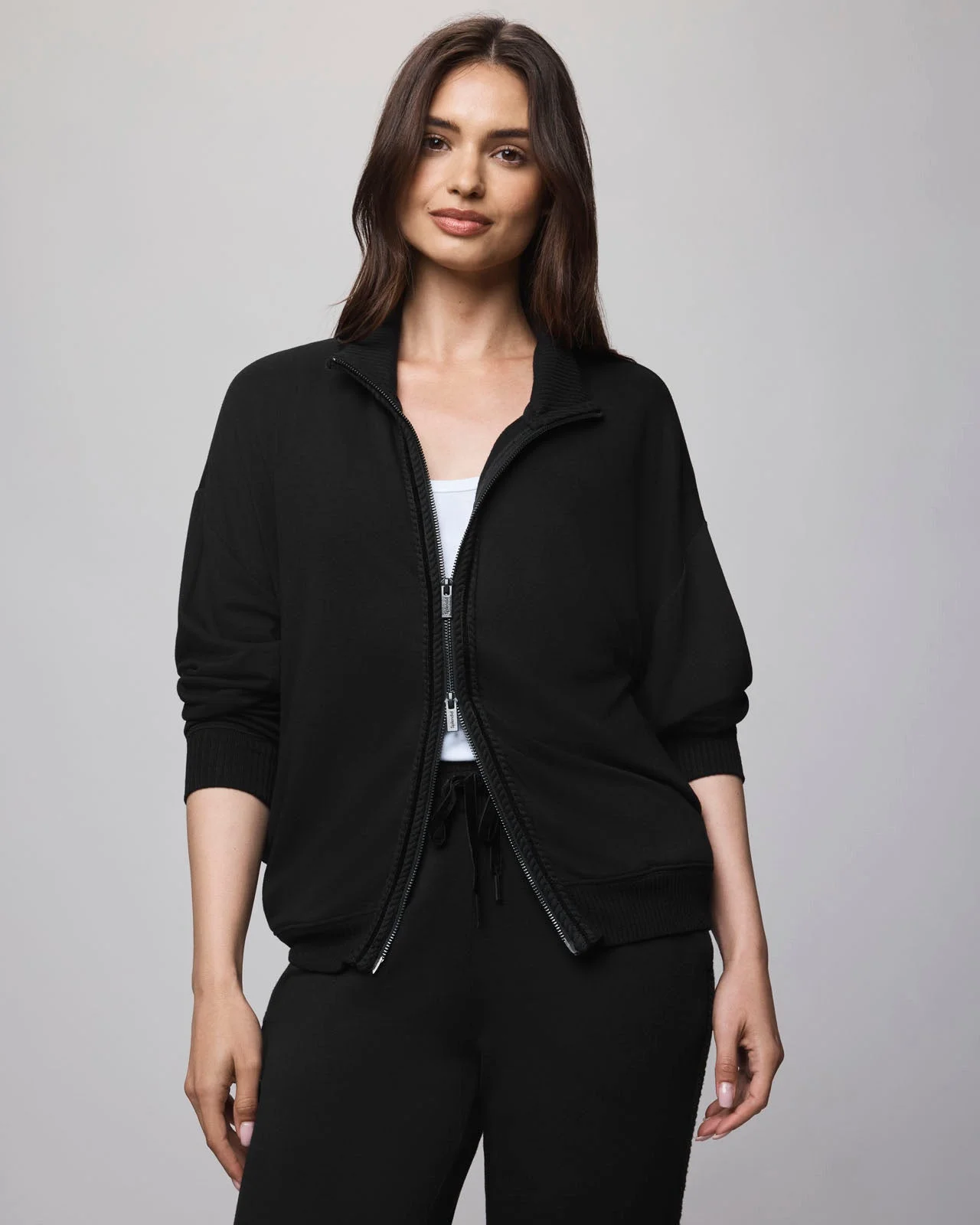 Supersoft Trim Zip Up Sweater Using LENZING™ECOVERO™ Fibers - 1