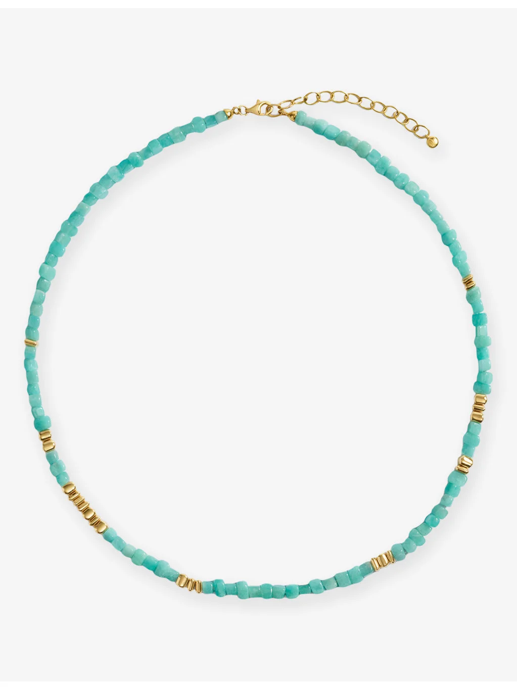 Amaia Gemstone 18ct Yellow-Gold Vermeil And Amazonite Beaded Necklace - 1