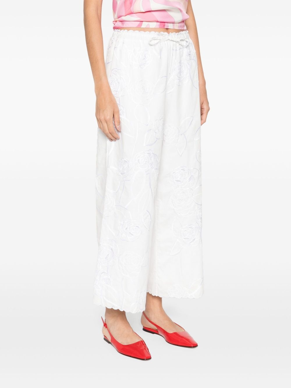 Petit Beurre-embroidered trousers - 3