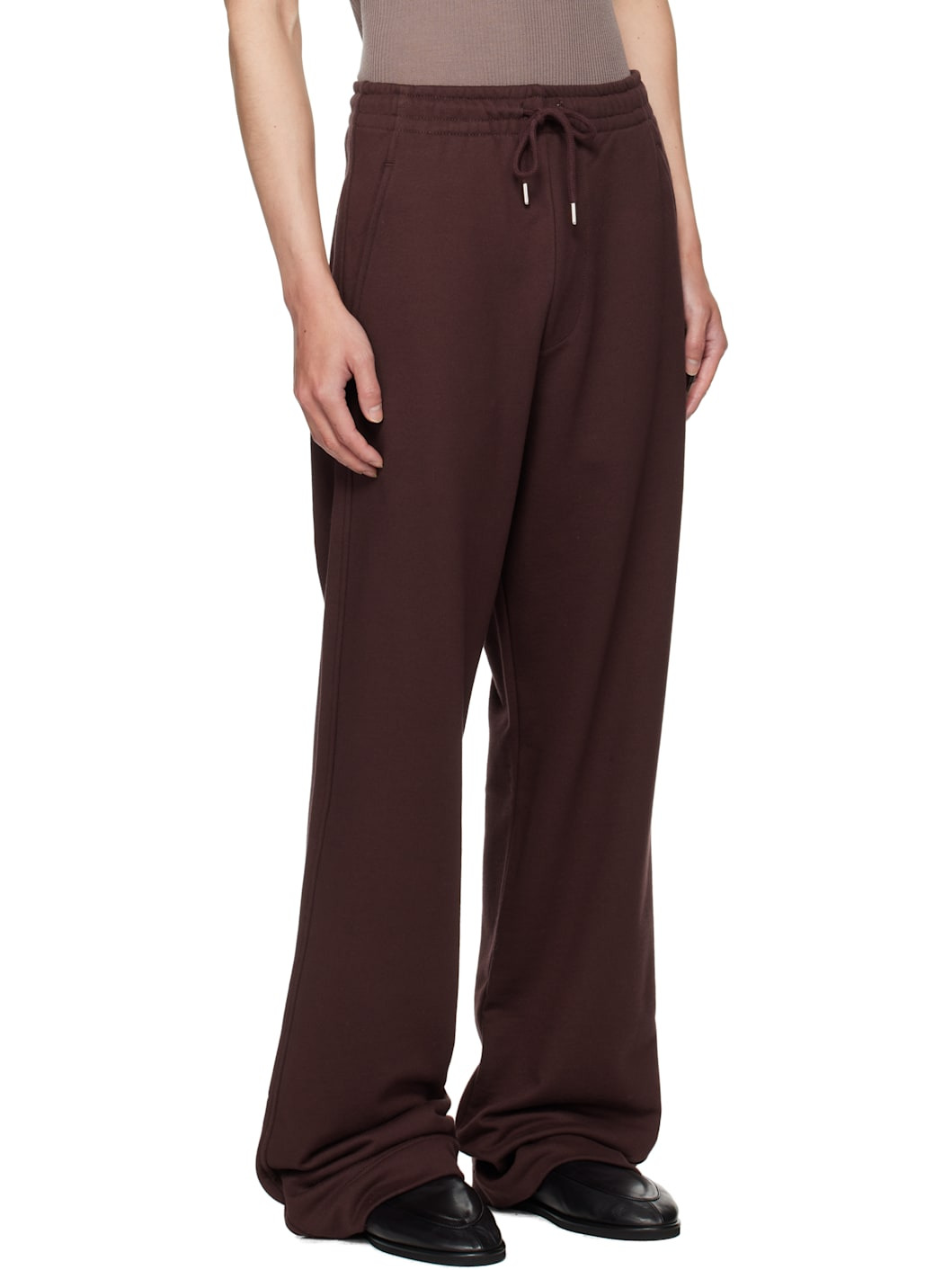 Burgundy Drawstring Sweatpants - 2