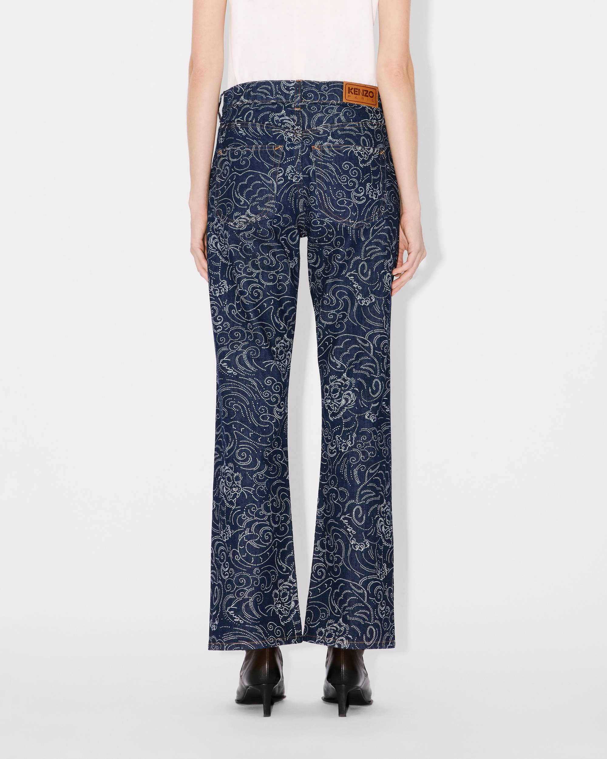 'KENZO Star Tiger' BARA cropped jeans in japanese denim - 4