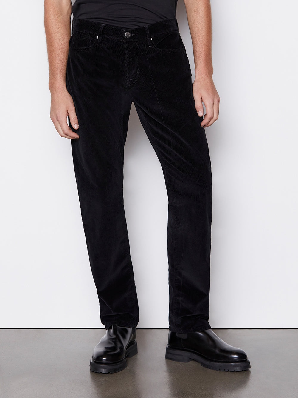 L'Homme Slim Corduroy in Noir - 3