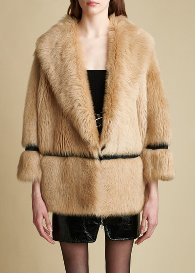 KHAITE The Adelaide Shearling Jacket in Natural outlook