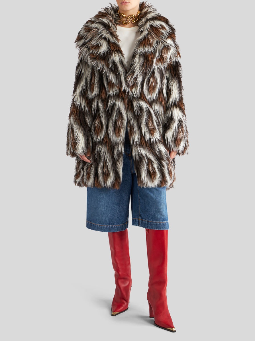 PAISLEY JACQUARD COAT - 3