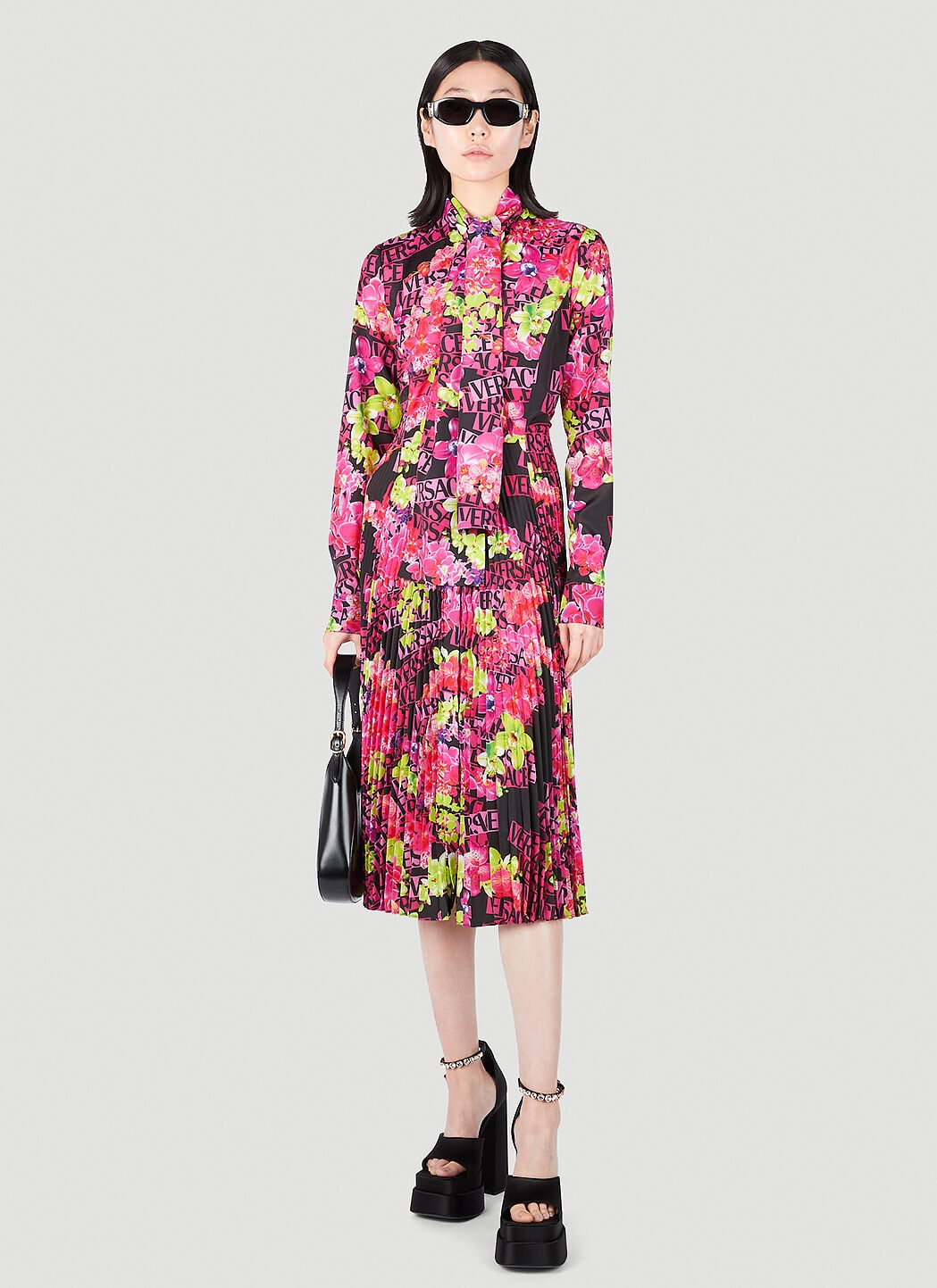 Floral Logo Midi Dress - 2