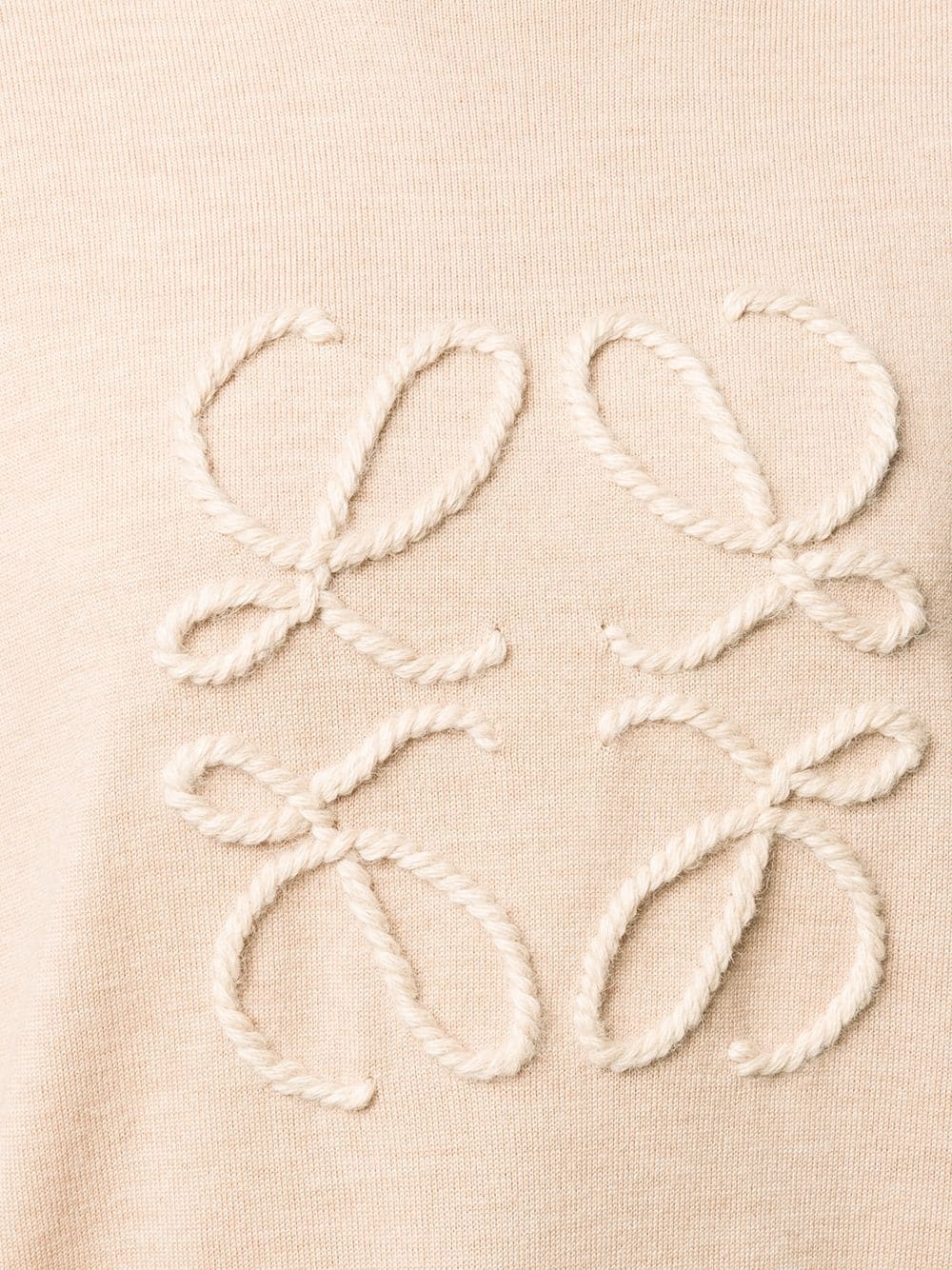 Anagram embroidered fine knit jumper - 5