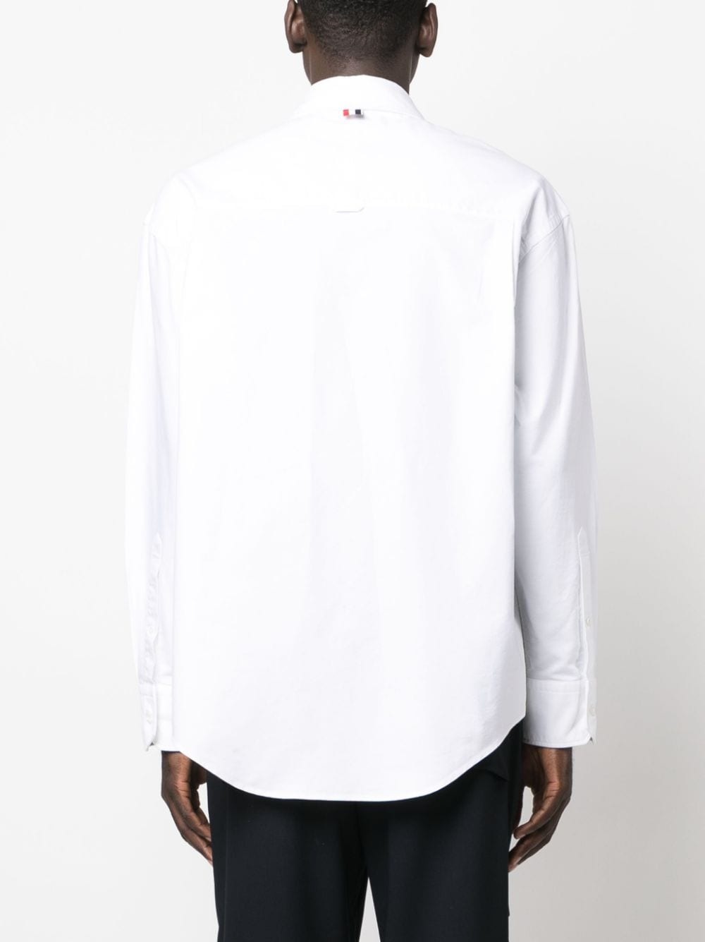 panelled cotton shirt - 4