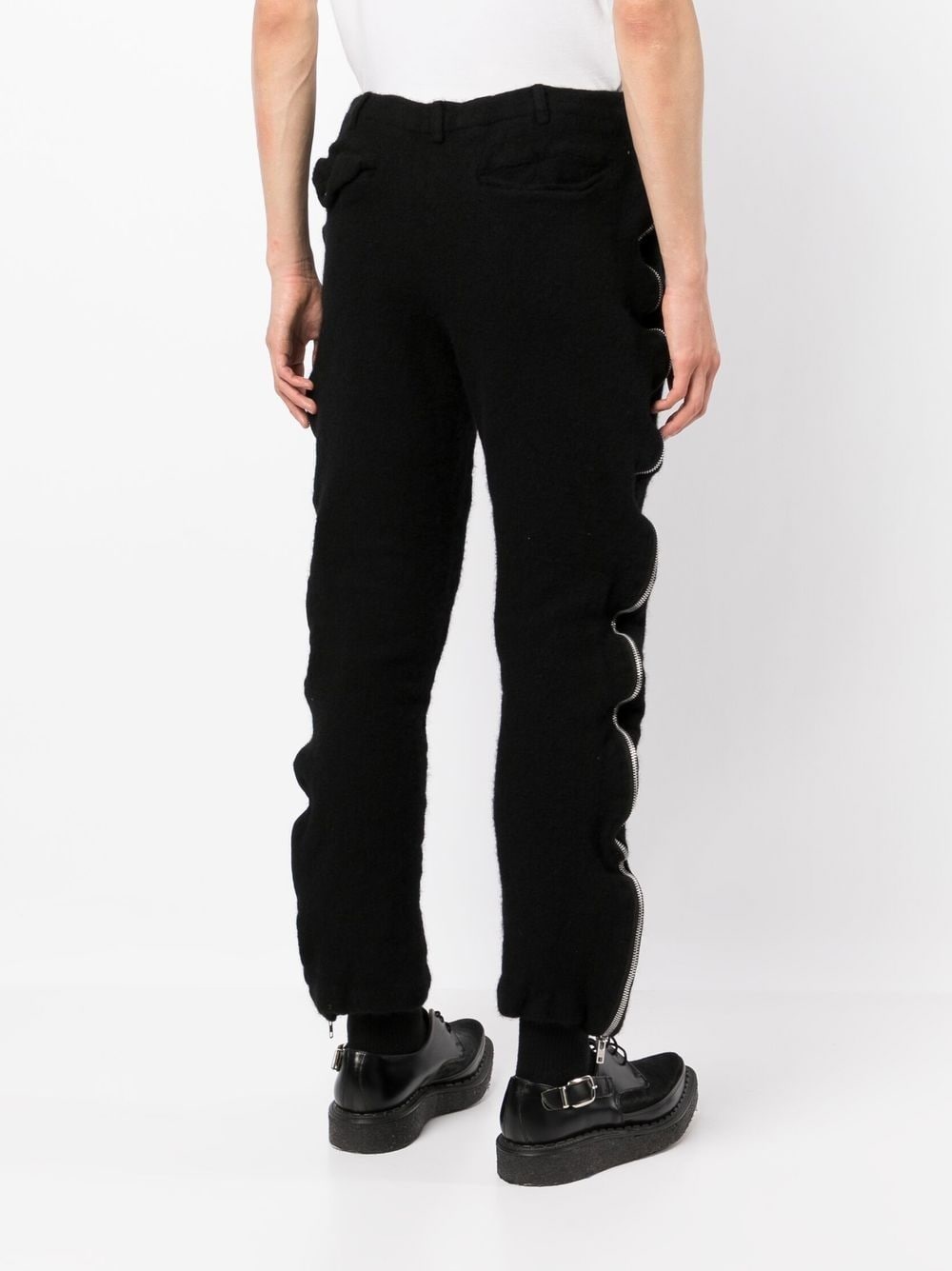 ZIPPER-TRIM TROUSERS - 2