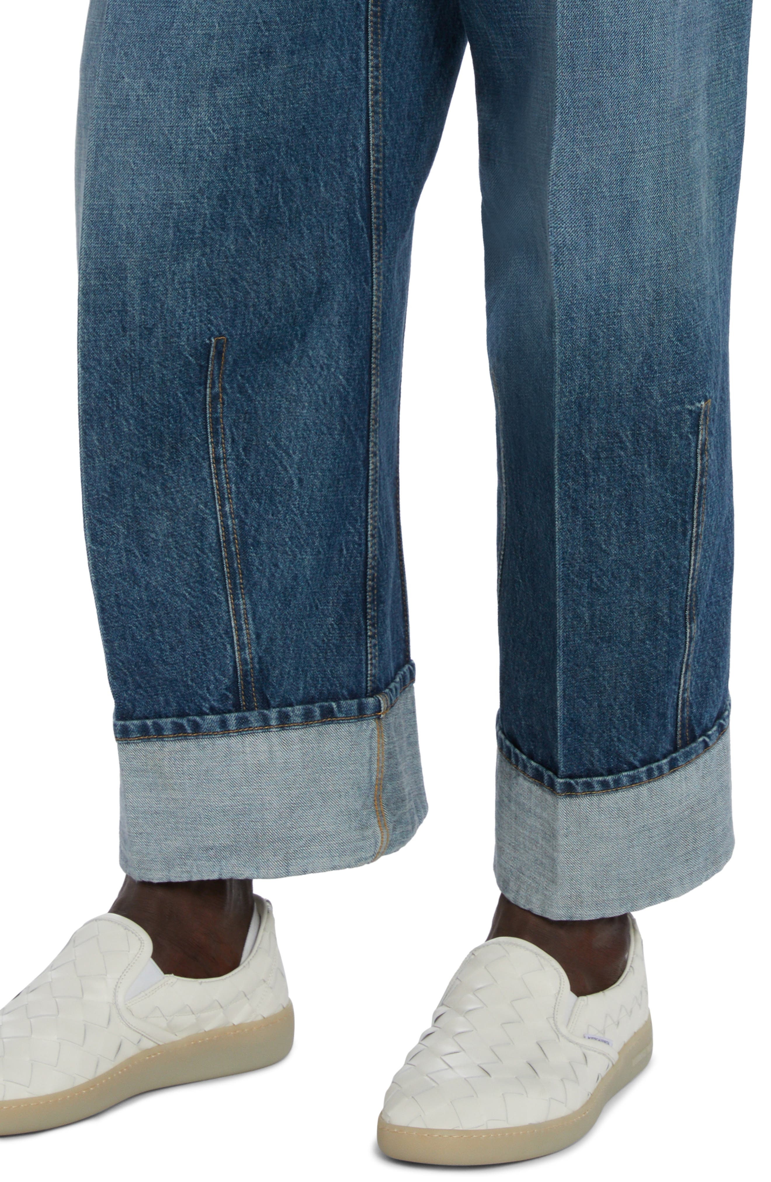 Curved Nonstretch Denim Jeans - 5