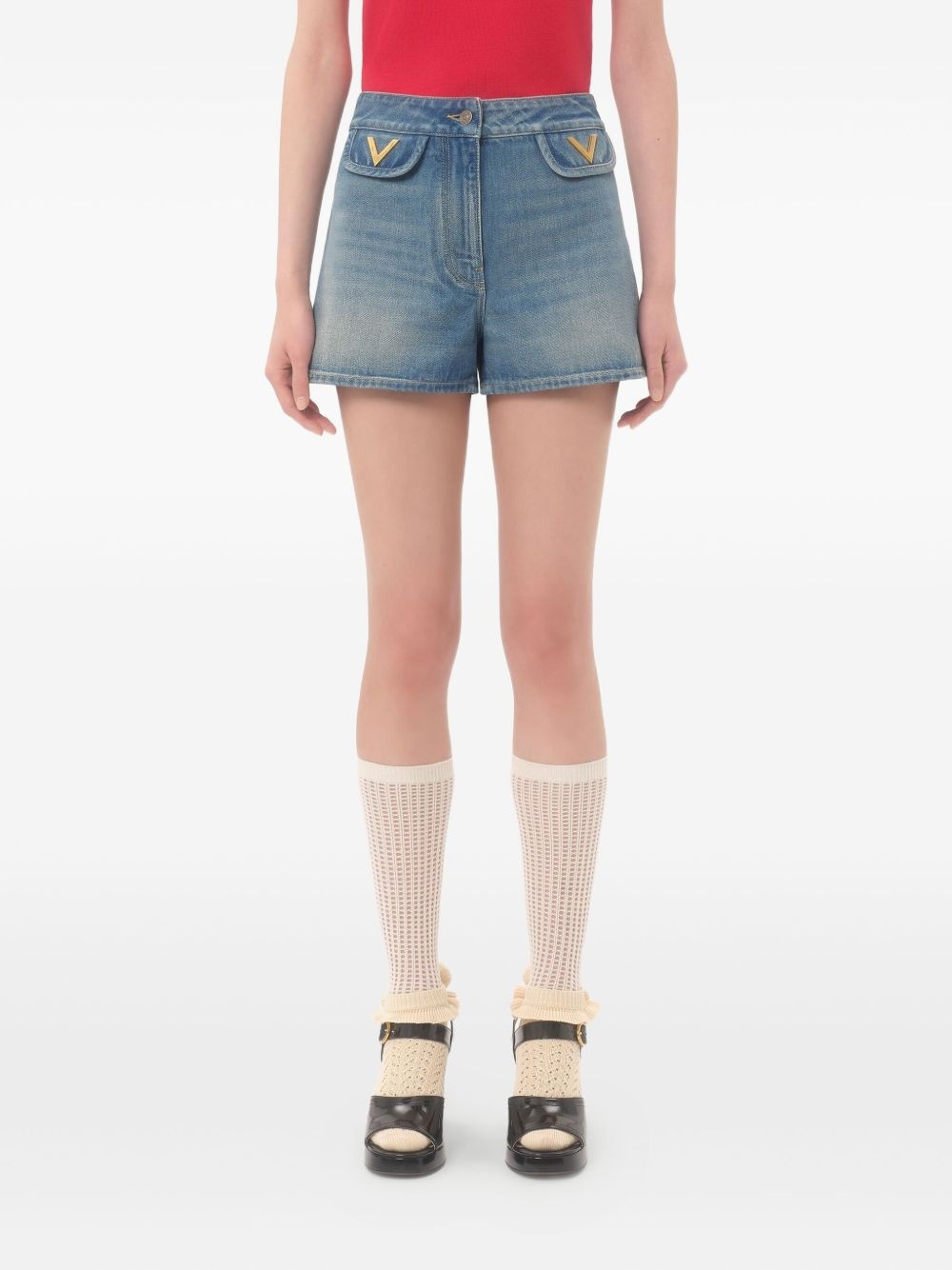 denim shorts - 3
