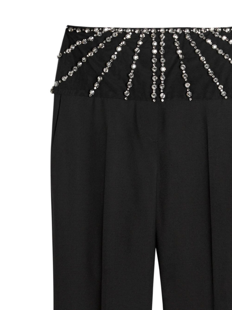 Stella McCartney Crystal-embellishments straight trousers outlook
