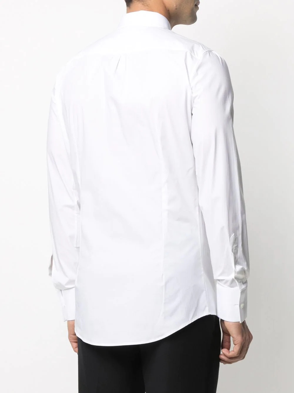 logo-print cotton shirt - 4