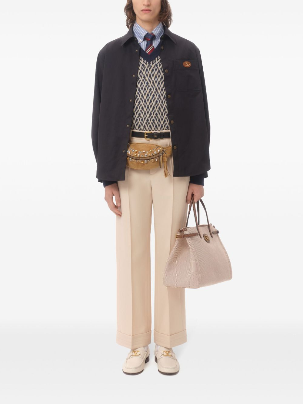 Valentino Men Logo Shirt - 4