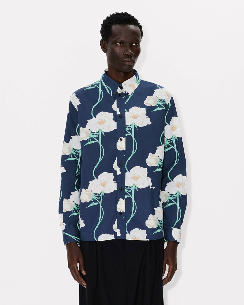 KENZO 'KENZO Archive Rose' casual shirt in oxford cotton outlook
