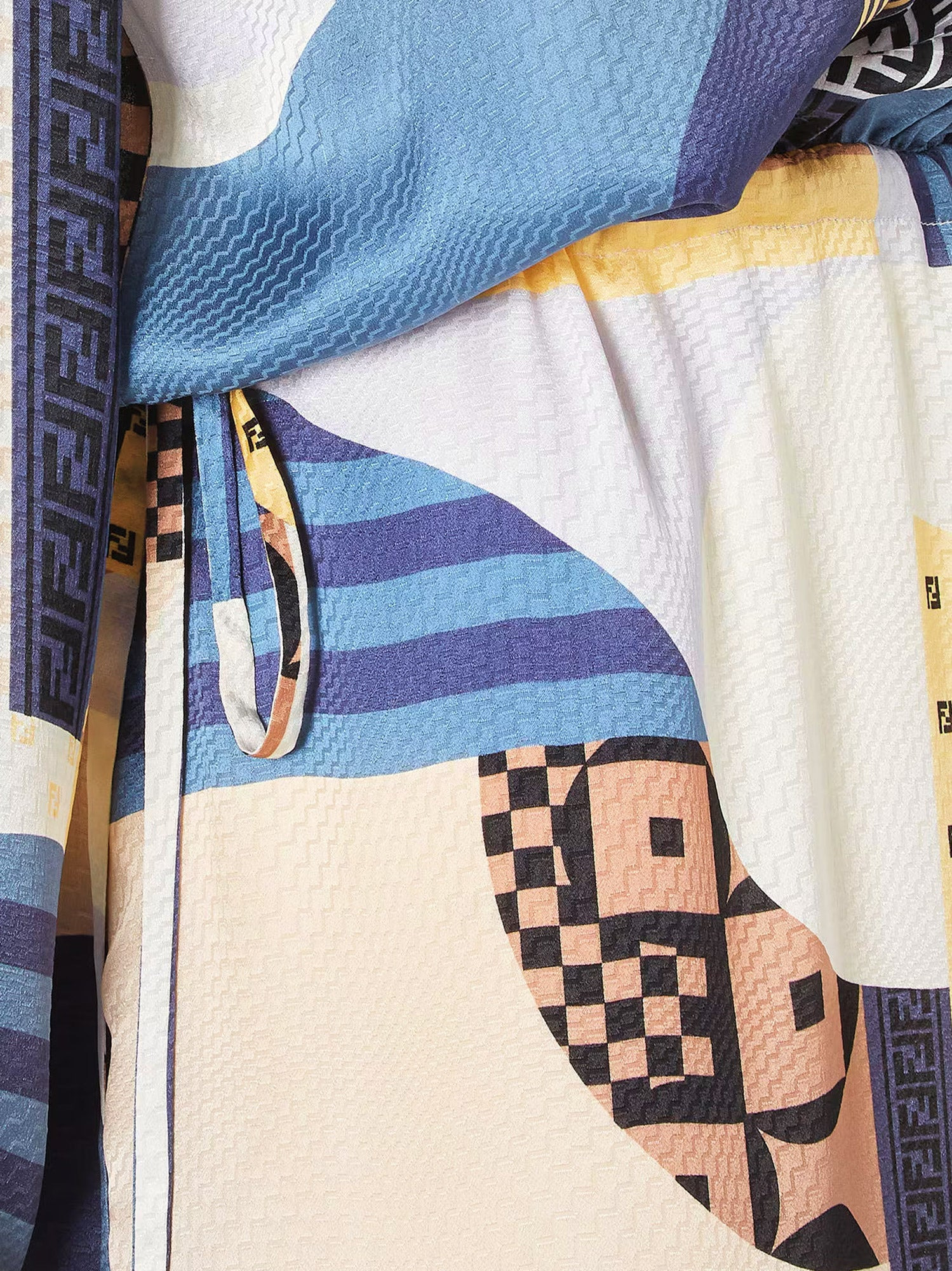 Fendi Patchwork Silk Dress - 5