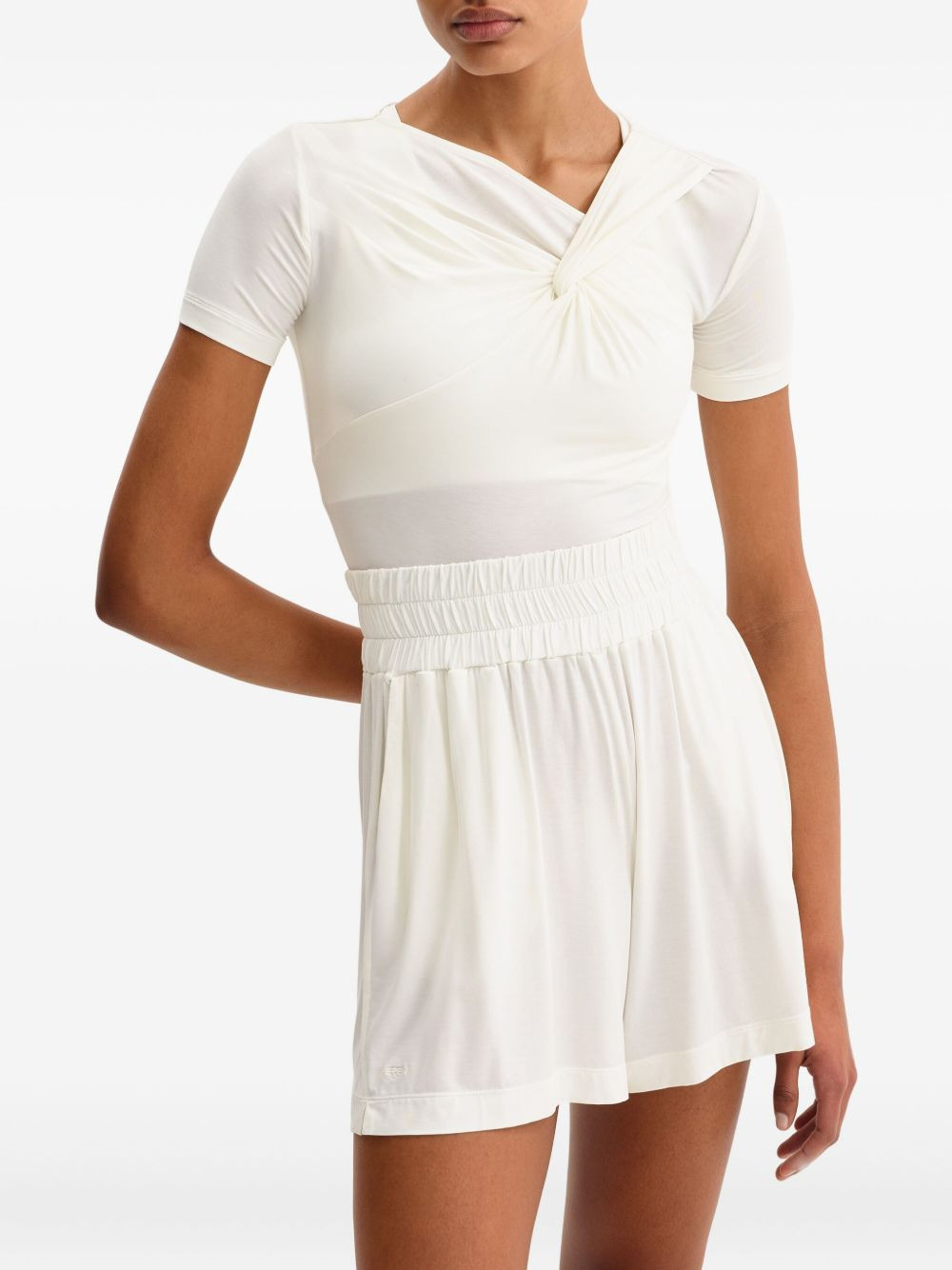 twist-detail short-sleeved top - 4