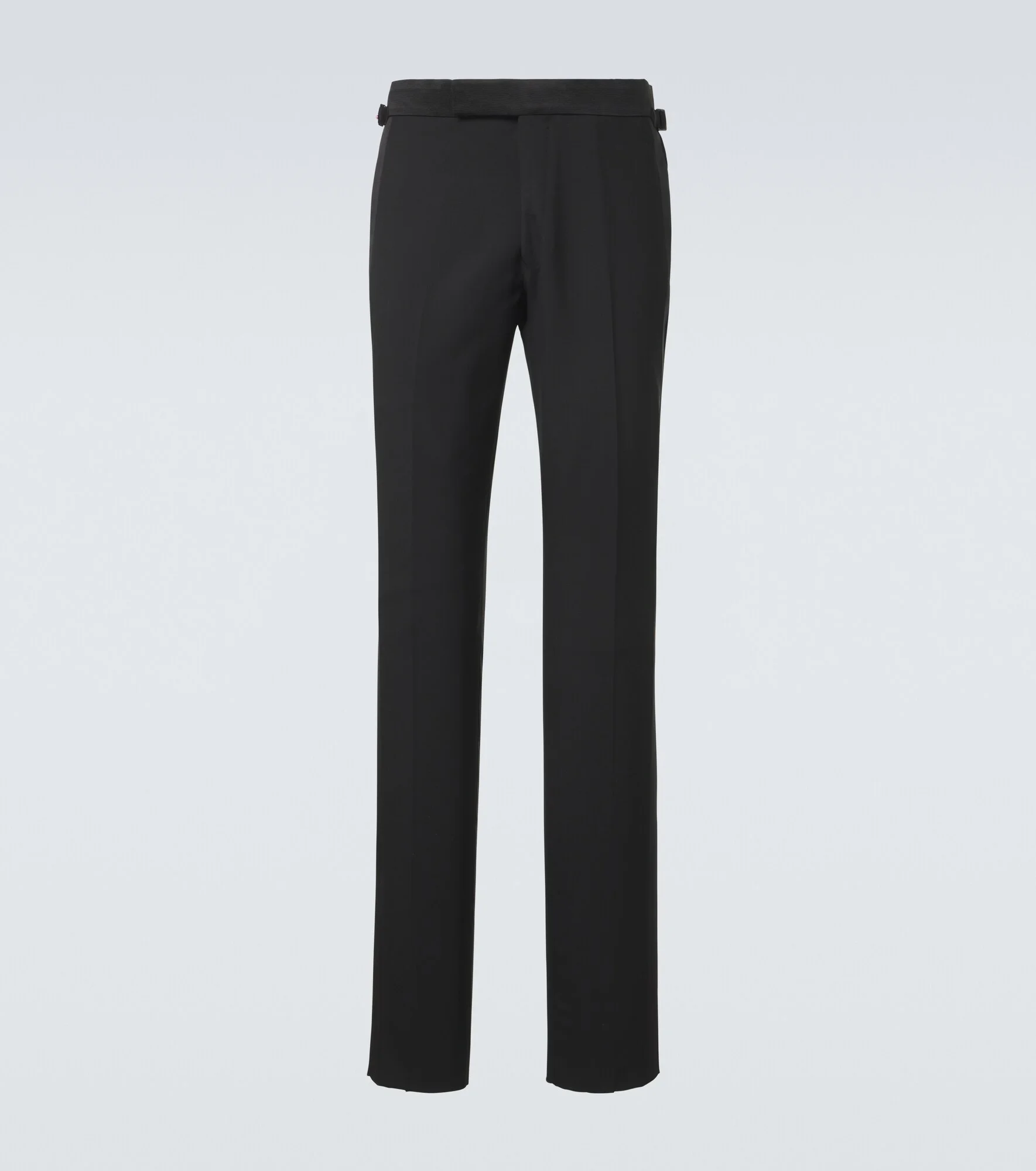 Wool straight pants - 1
