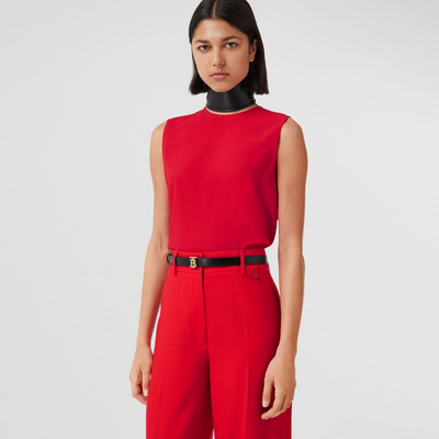 Burberry Sleeveless Silk Crepe de Chine Top outlook