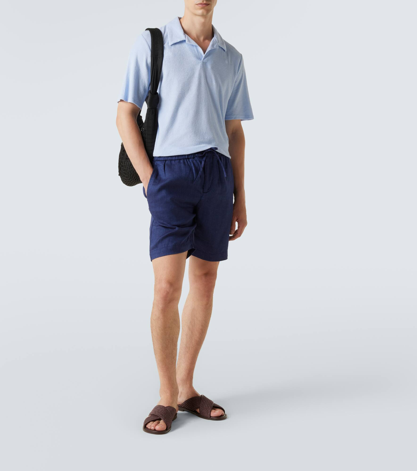 Faustino cotton-blend terry polo shirt - 2