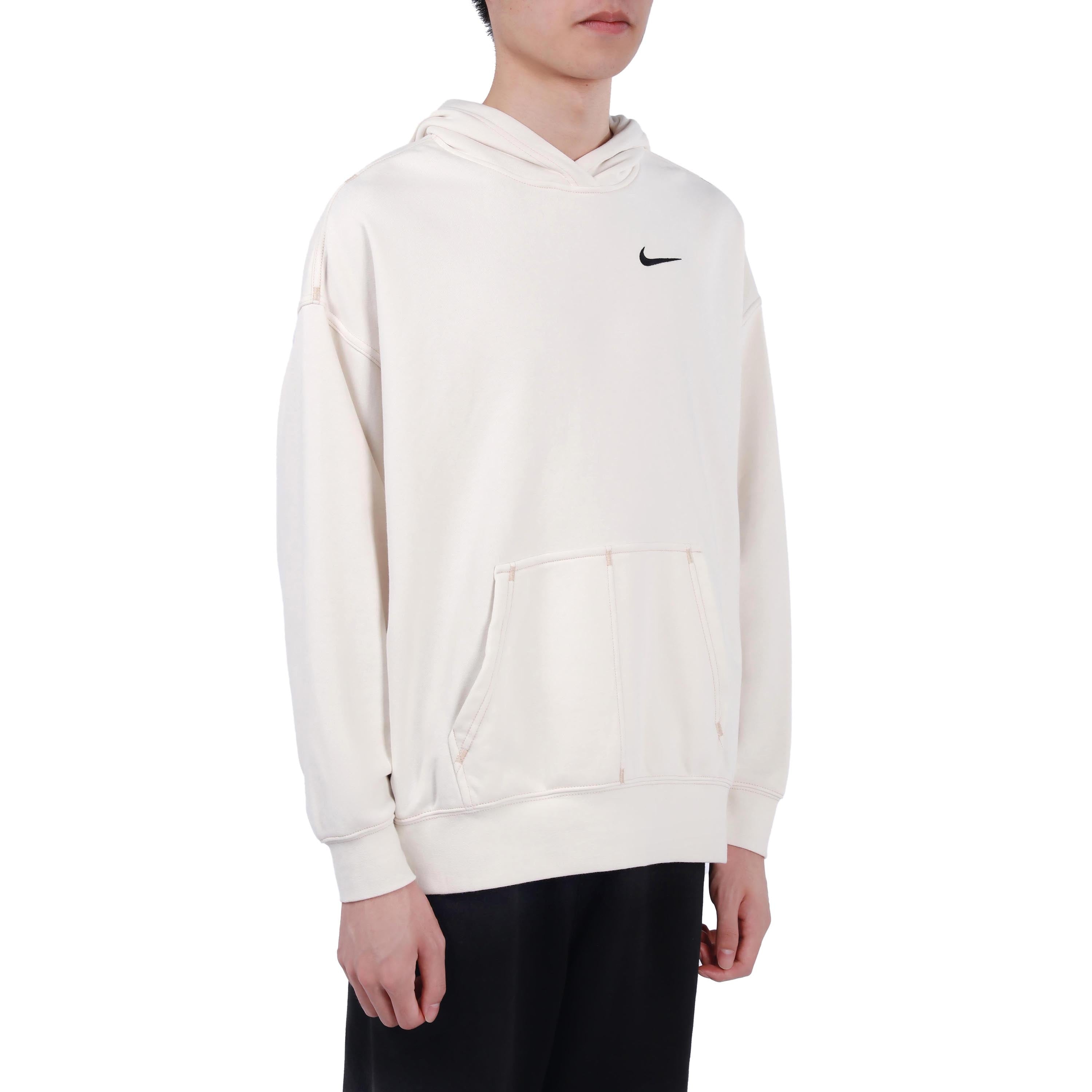 (WMNS) Nike Embroidered Logo Loose Hoodie Autumn White DM6202-030 - 3