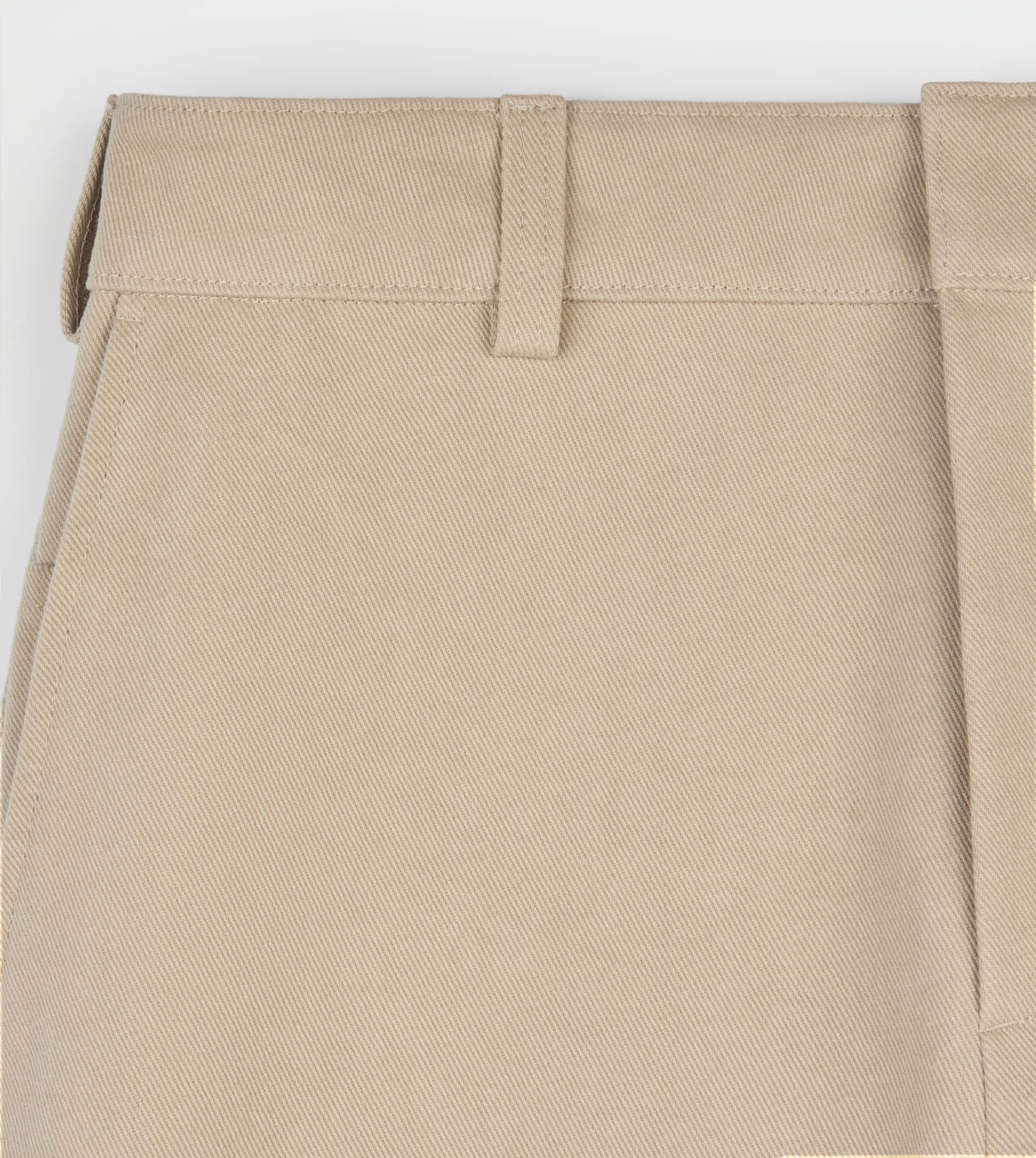 RELAXED FIT CHINO PANTS IN COTTON - BEIGE - 7