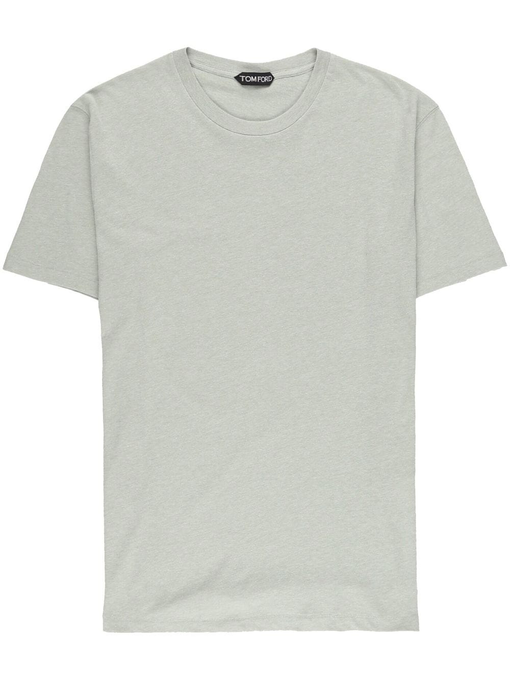 short-sleeved mélange T-shirt - 1