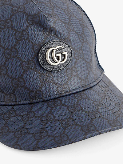 GUCCI Monogram-pattern cotton-canvas baseball cap outlook