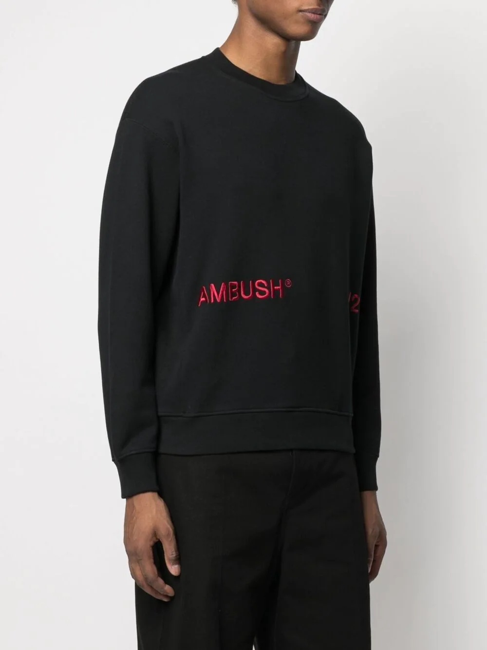 embroidered-logo long-sleeve sweatshirt - 4