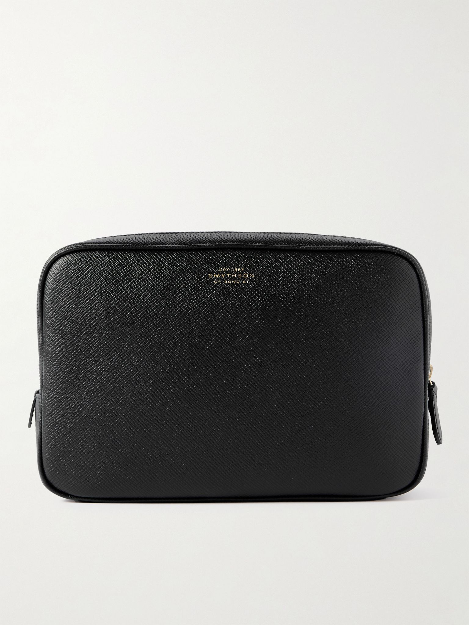 Cross-Grain Leather Organiser Black - 1