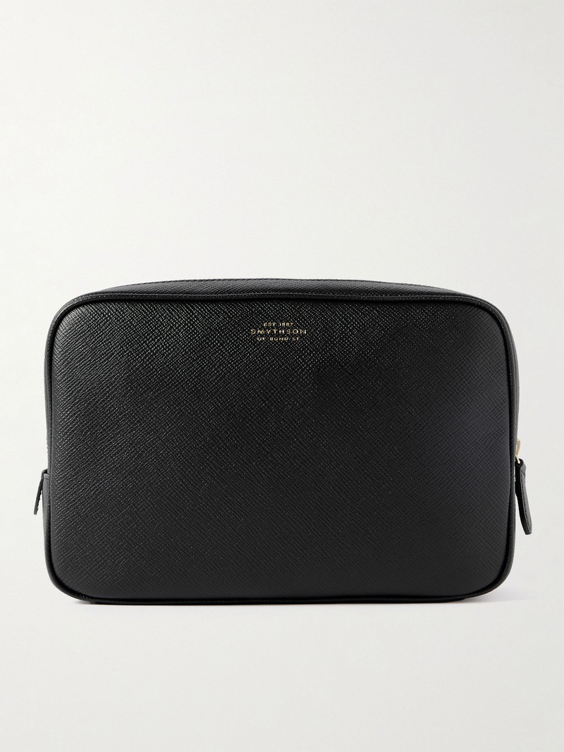 Cross-Grain Leather Organiser Black 1