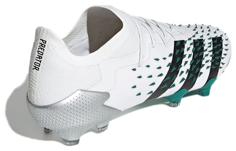 adidas Predator Freak.1 L Fg Eqt Football Sports Shoes White/Green/Black GW0749 - 4