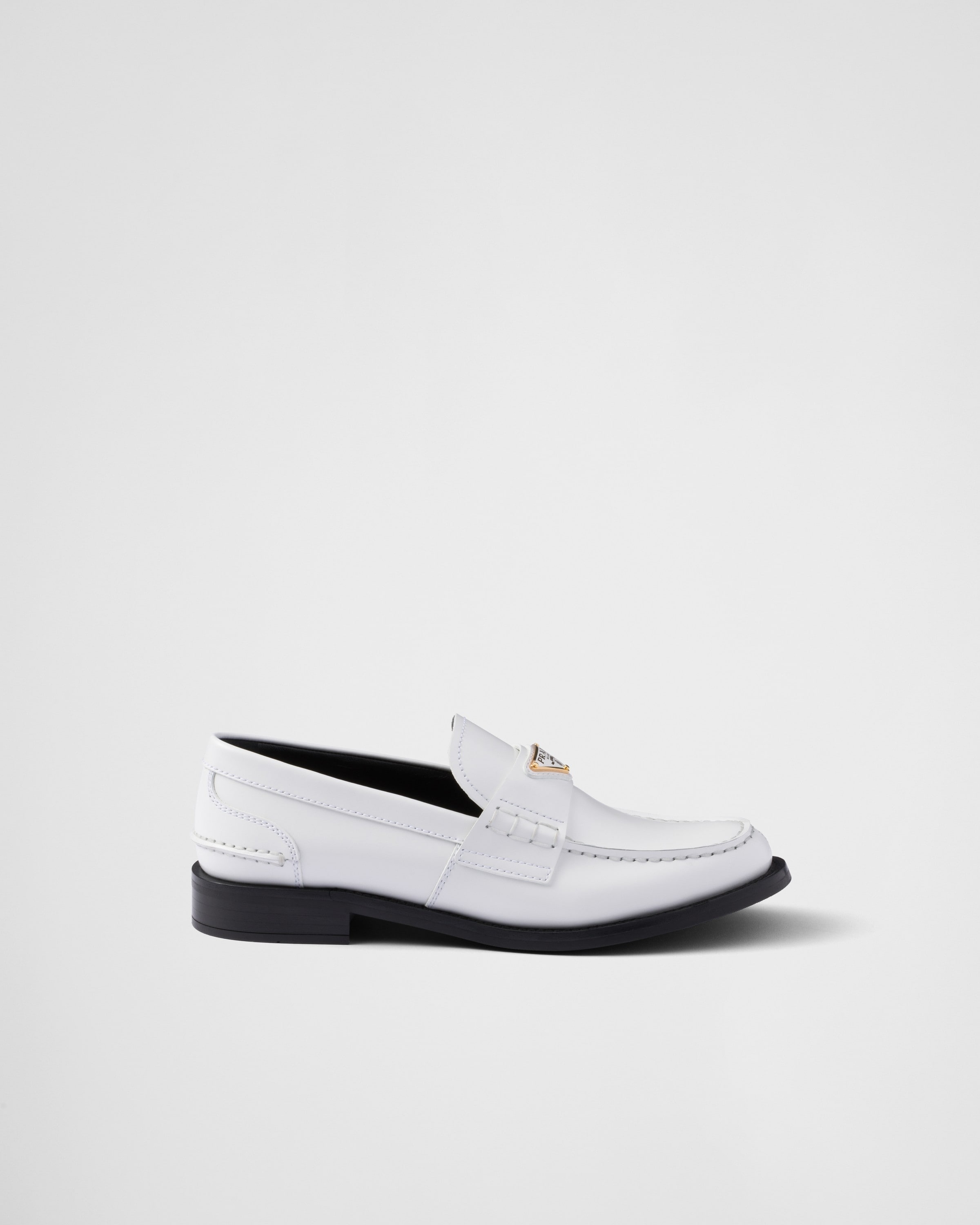 Brushed leather loafers - 2