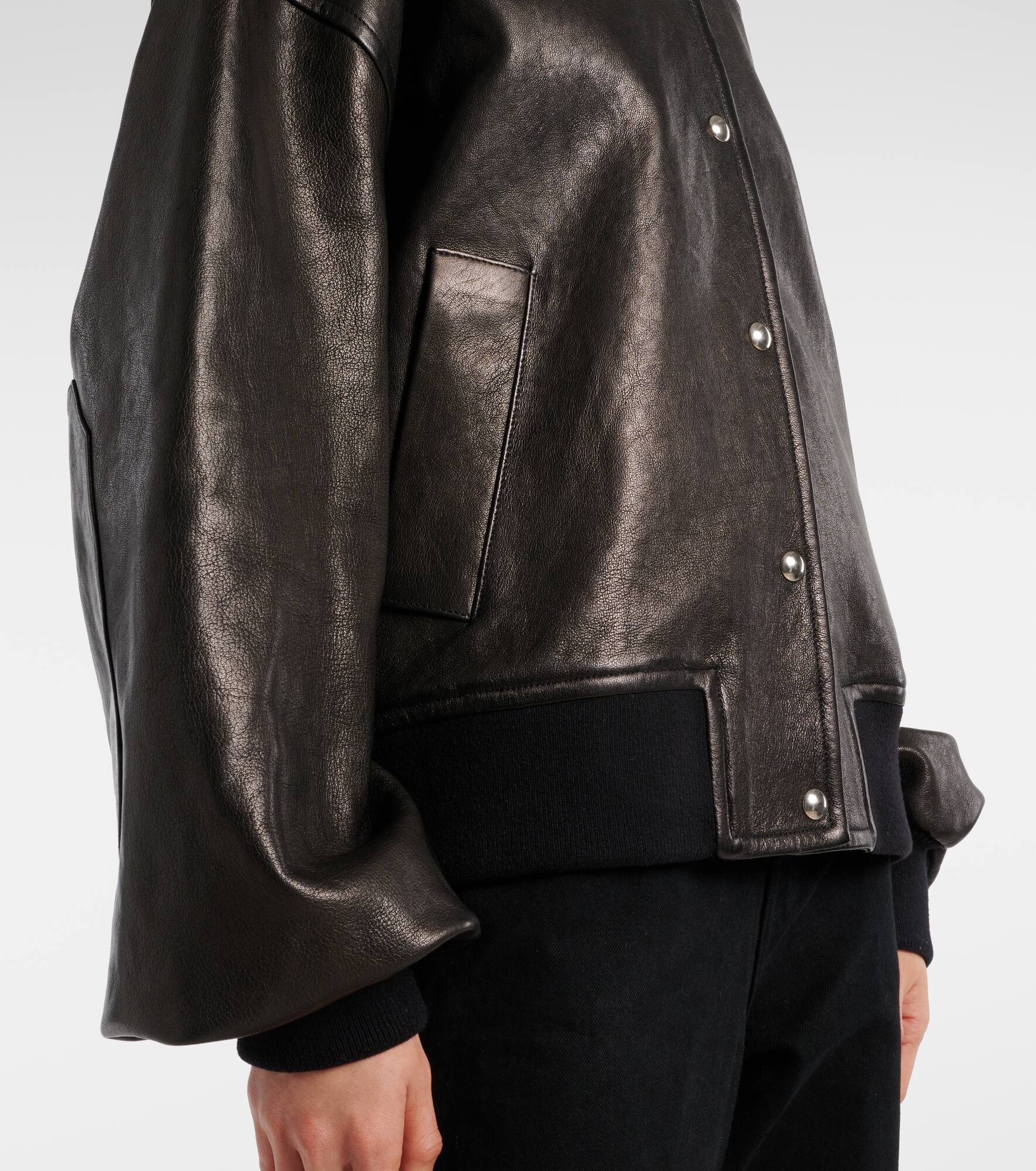 Spence leather bomber jacket - 6